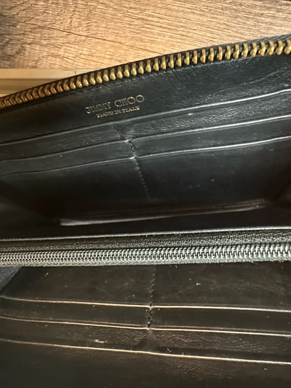 Jimmy Choo Filipa Star Studded Leather Zip-Around Wallet